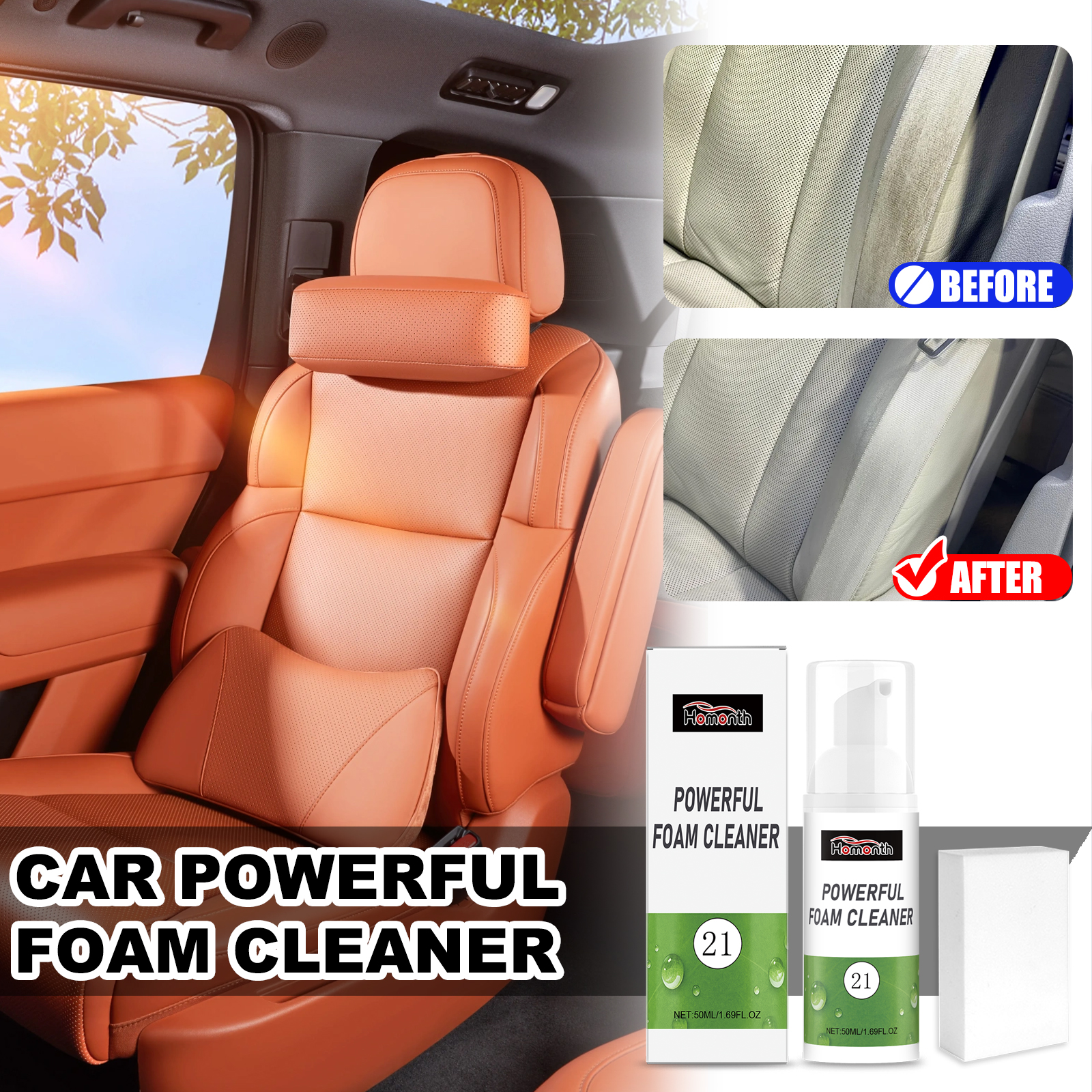 Rubber Cleaner Foam - HOMONTH Car Powerful Foam Cleaner Kits