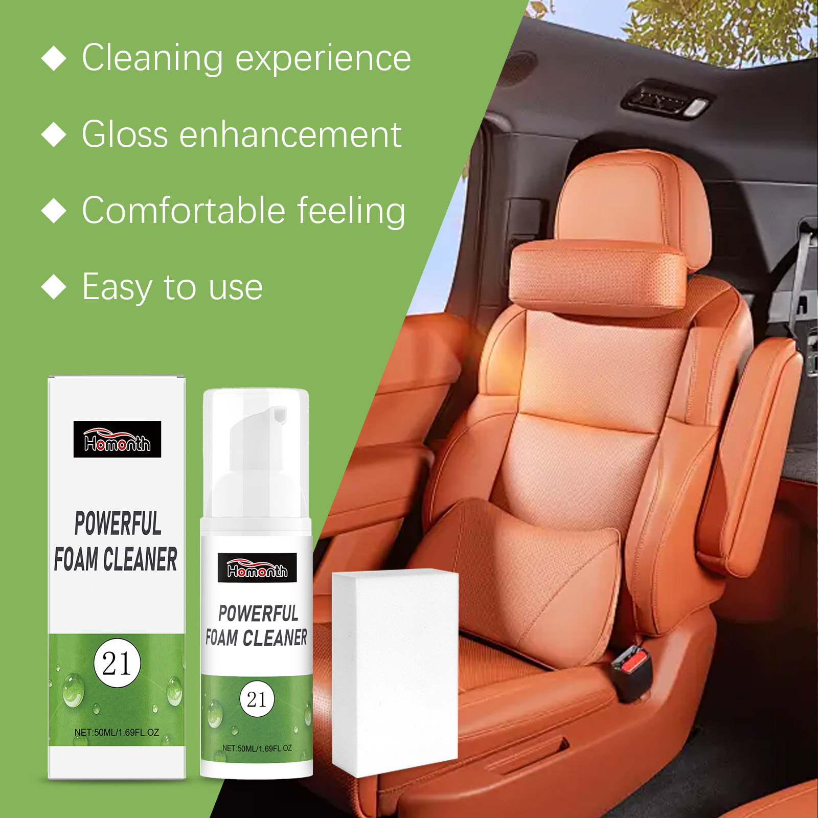 HOMONTH Car Powerful Foam Clea - Rubber Cleaner Foam のレビューと価格
