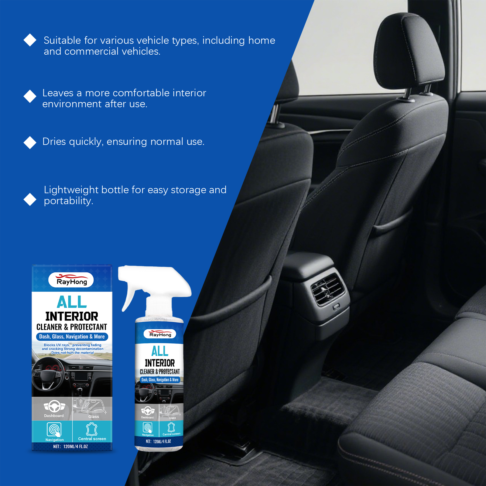 Car Interior Foam Cleaner Spra - Rubber Cleaner Foam のレビューと価格