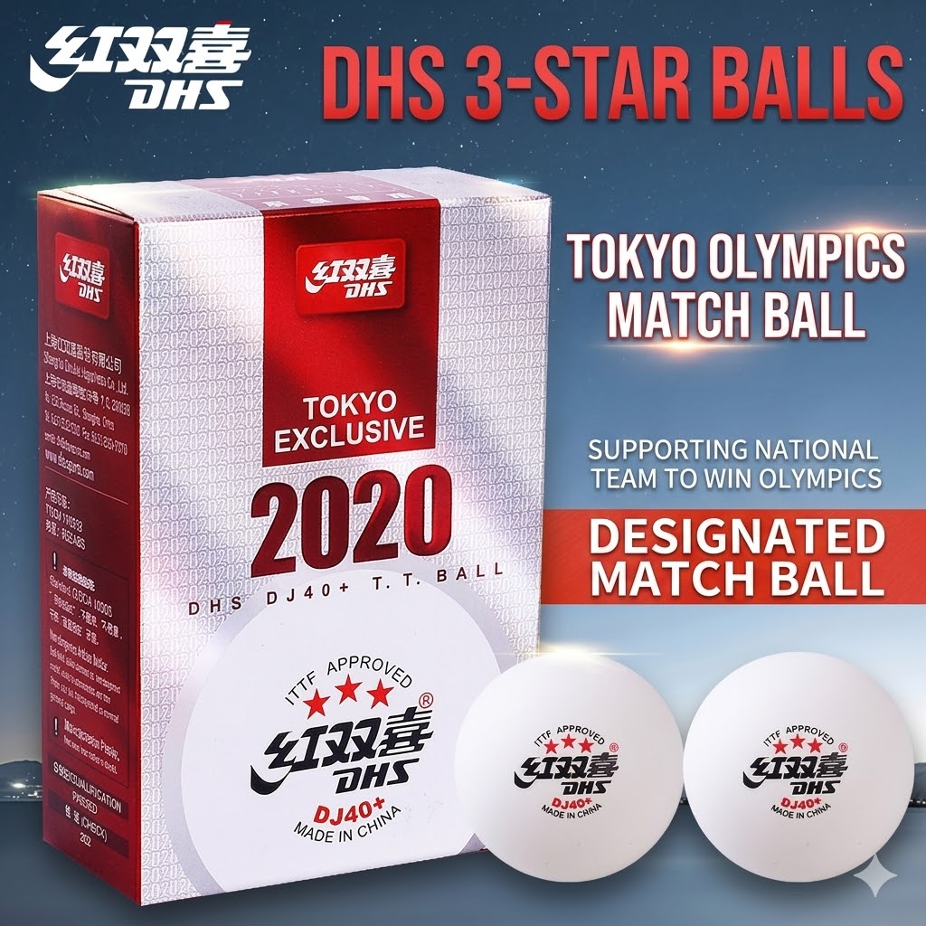 6pcs Original DHS WTT Ping Pon - Table Tennis Game Pc のレビューと価格