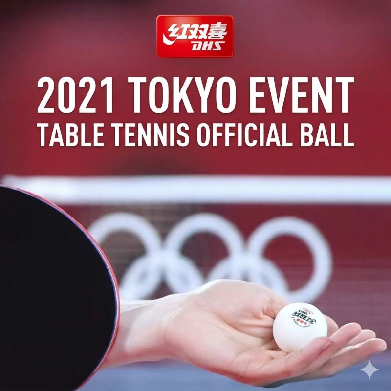 6pcs Original DHS WTT Ping Pon - Table Tennis Game Pc のレビューと価格