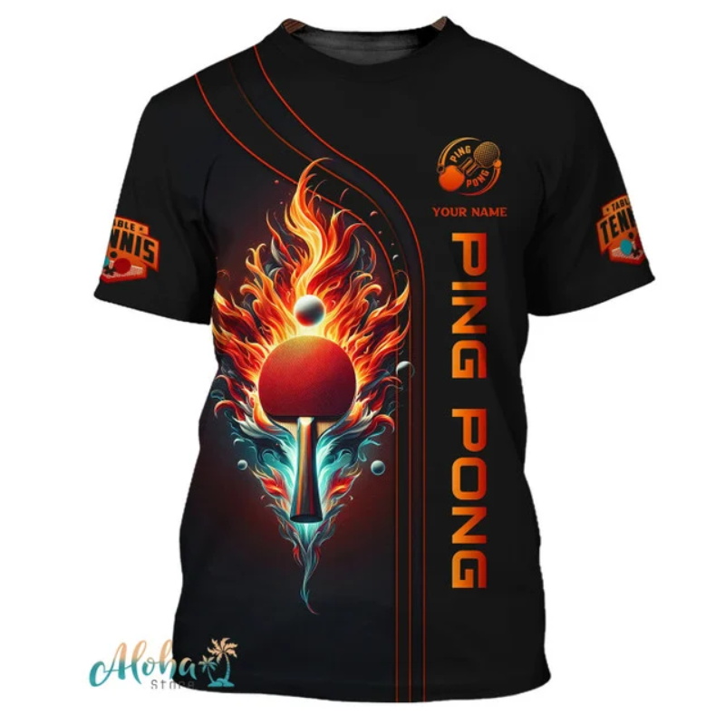 Full Print Ping Pong Tshirts F - Table Tennis China のレビューと価格